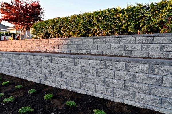 Concrete Retaining Wall Installation in Rowlett