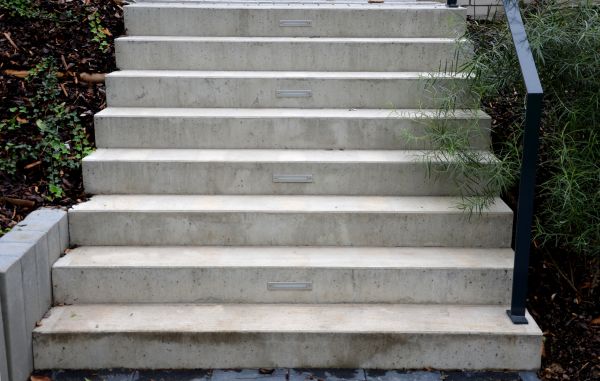 Poured Step Installation in Rowlett