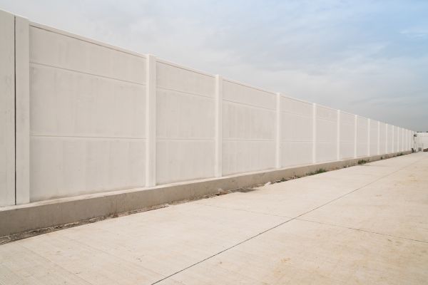 Concrete Fence Construction in Rowlett