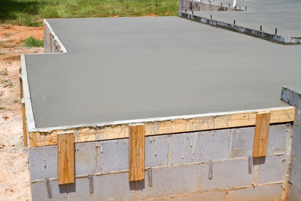 Concrete Slab Installation in Rowlett
