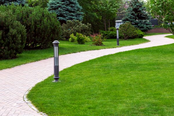 Backyard Sidewalk Installation in Rowlett