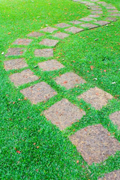Backyard Pathway Construction in Rowlett